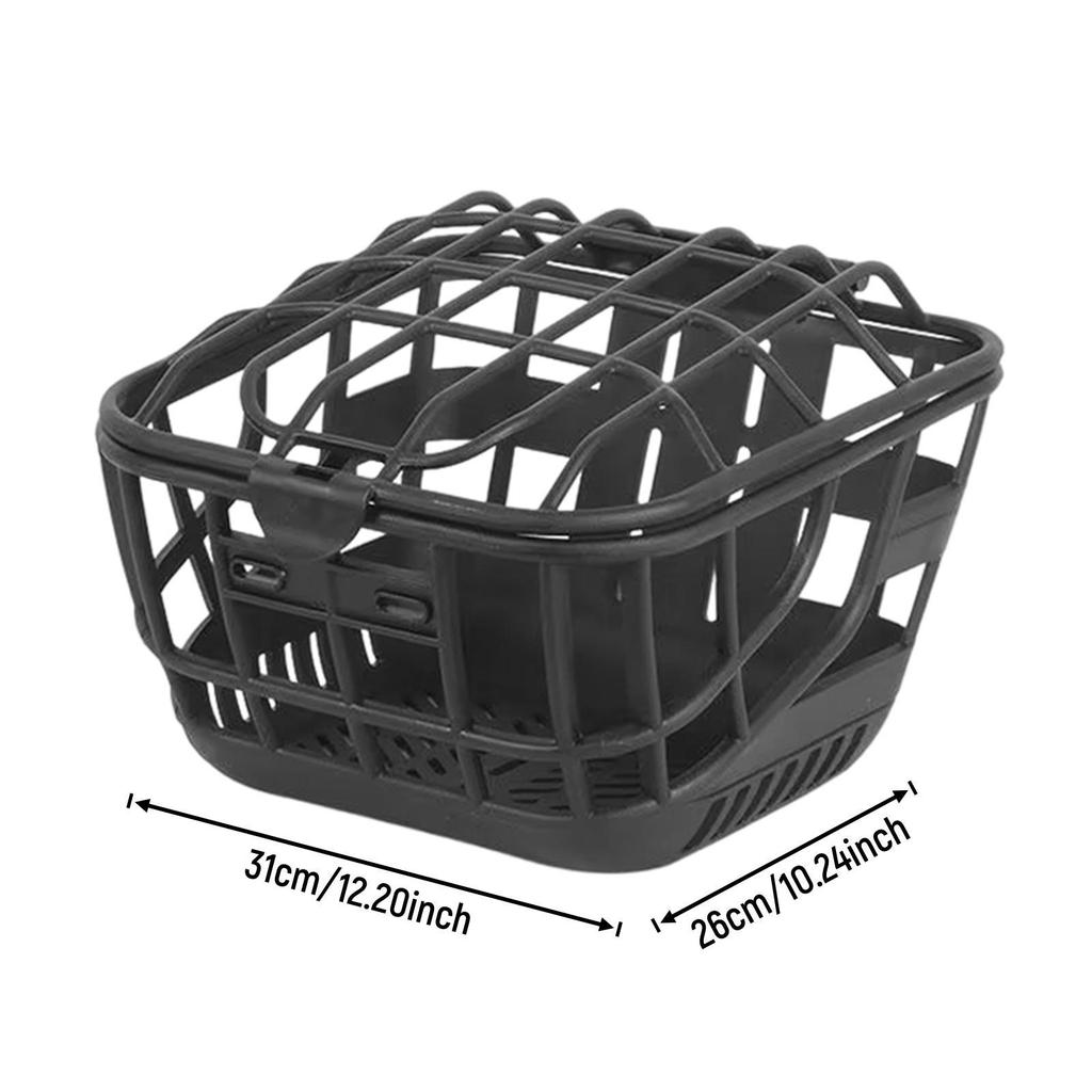 Bike Basket with Cover, Storage Basket, Easy to Install Bicycle Front for Electric Bikes