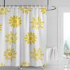 Home Shower Curtains Bathroom Decora Waterproof Fabric Non-Slip Bathmat Water Absorption Curtain Modern Nordic Simple Plant