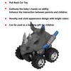 Educational Simulation Animal Model Pull Back Car Toy Four Wheel Drive Vehicles Toy for Kids