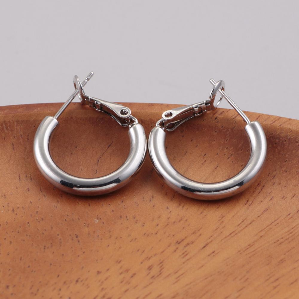 925 Sterling Copper Simple 21mm And 26mm Large Earrings With Fashionable Temperament Earrings Suitable For Women To Wear Zircon