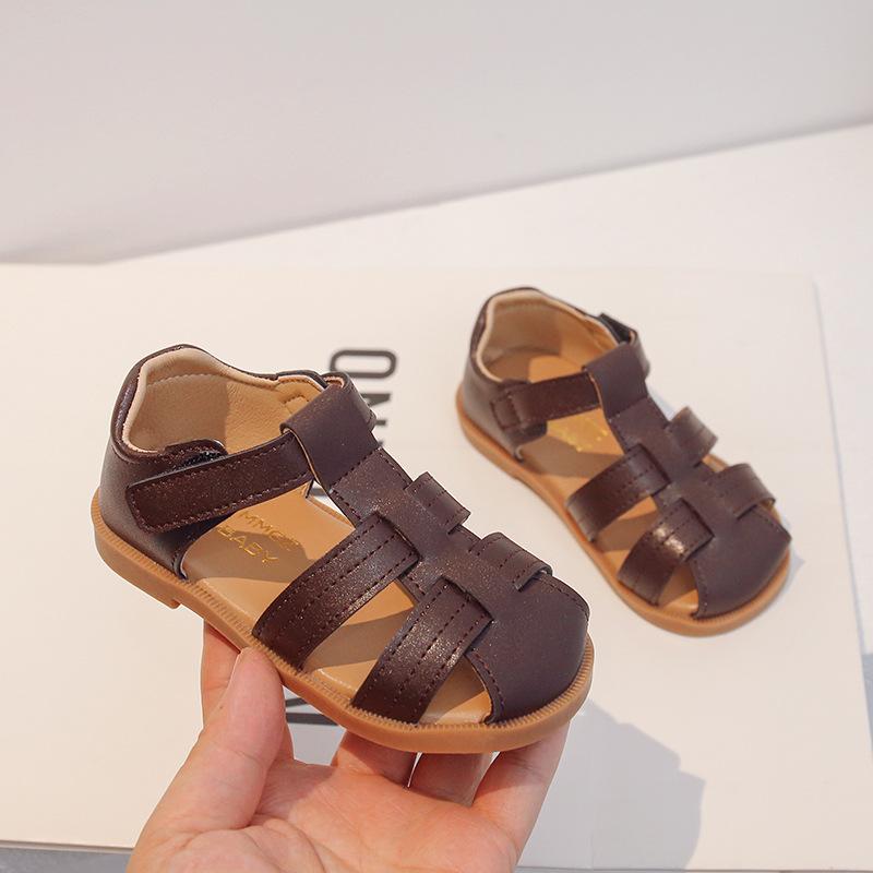 Fashion Girls Shoes Summer New Kids Sandals Soft Soled Boy Shoe Anti Slip Child Beach Shoes Comfor Baby Shoe Simple Girl Sandals