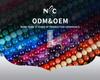 Acrylic Iridescent Mermaid Poreless Loose Beads Handmade DIY Phone case Decorative Material Jewelry Accessory Round Beads