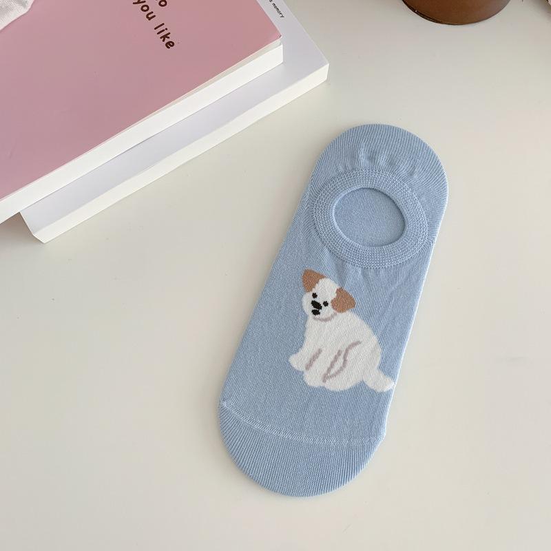Small Fresh Cute Cartoon Animal All-In-One Machine Boneless Invisible Boat Socks Summer Socks