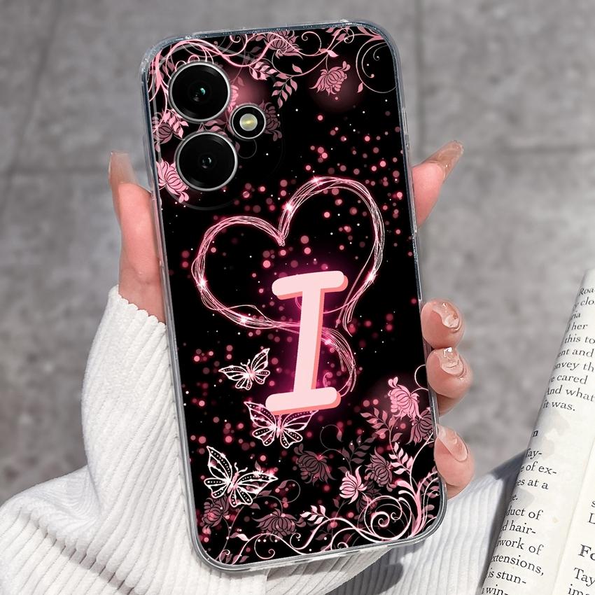 Fashion Letter Butterfly Pattern Phone Case For Honor 400 300 200 Pro Lite Smart 50S 30S 20S 20i 10i Soft Clear Back Cover For Honor Cellphone Casing