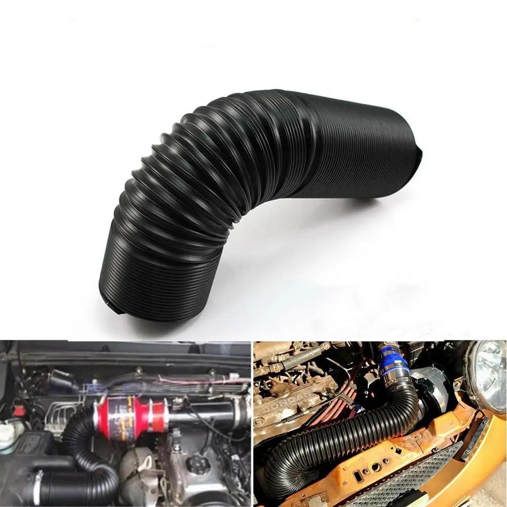 1Pcs Car Cold Air Intake Tube Kit Flexible Inlet Duct Pipe Exhaust Combust Corrugate System Auto Outlet Heater Universal Hose