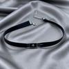 Gothic Punk Y2K Fashion Star Black Leather Choker Necklace For Women Personalized Vintage Charm Grunge Accessories Neck Jewelry