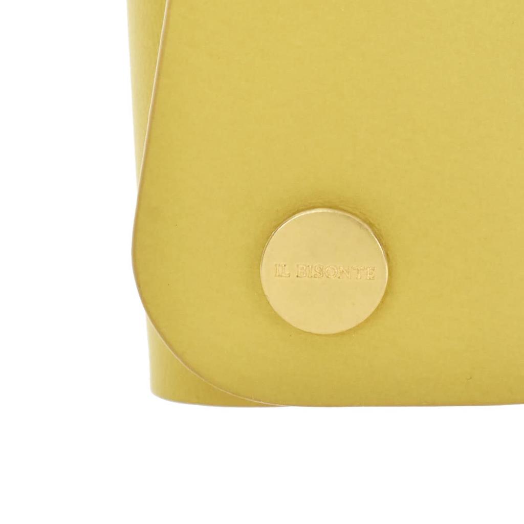 Ilbizonte Key Case 4 Rows Leather SKH115 Yellow KEY HOLDER ORGANIC VACCHETTA LEATHER PV0039 Oliva Key Ring Key Holder Genuine Leather Trifold Cowhide