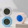 Mini Digital Timer Portable Octagon Touch Control LED Display Flipping Gravity Sensor Rechargeable Time Management Countdown Cooking