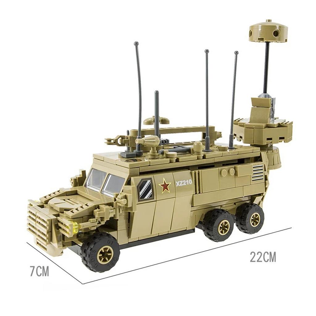 WW2 Military Vehicles Armored Tank Transportor SWAT Army Soldiers Car Building Blocks Toy Matching Assembly Boys Childrens Birthday Gift