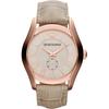 Valente Large Beige Leather Men's Quartz Watch AR1667