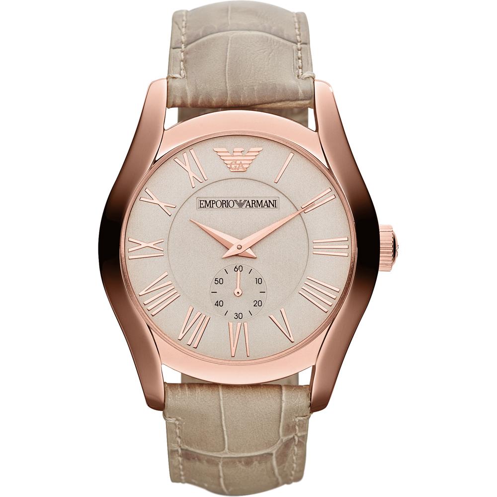 

Emporio Armani Valente Large Beige Leather Men s Quartz Watch AR1667 бежевый