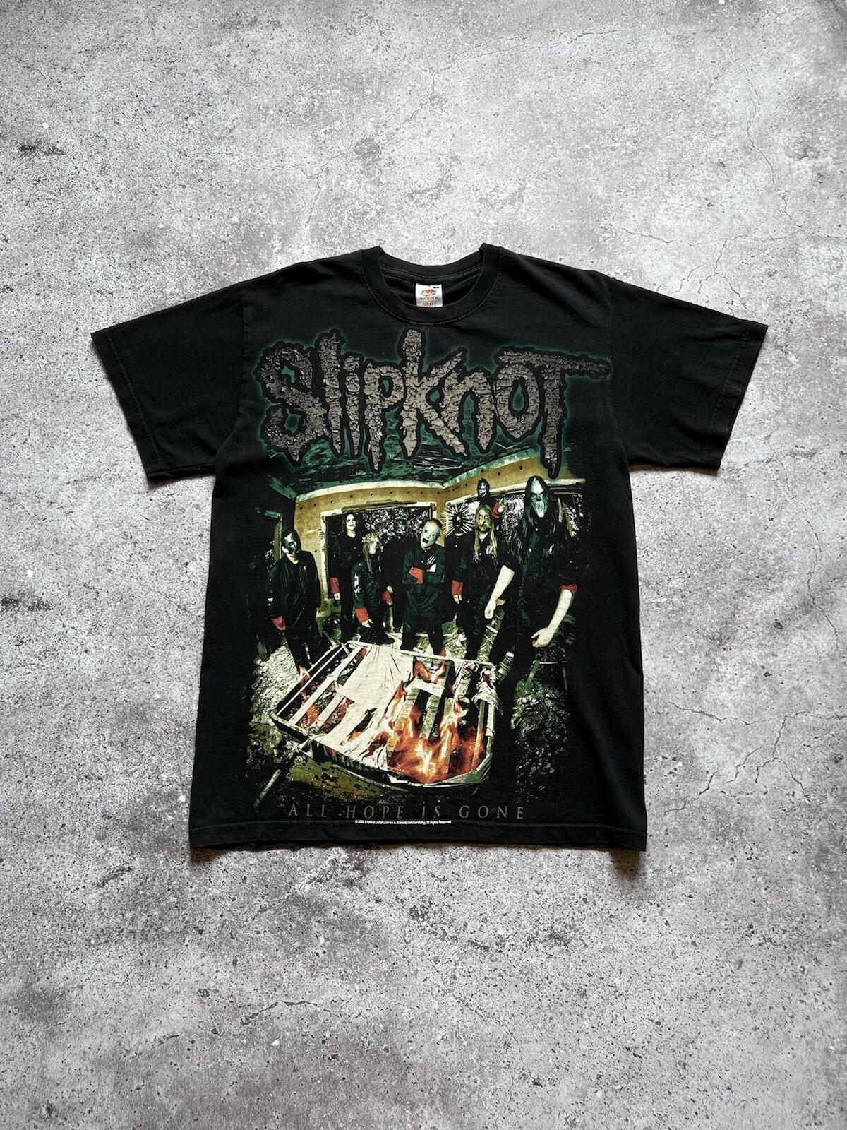 Vintage 2008 Slipknot All Hope Is Gone Metal Band T-shirt size M S