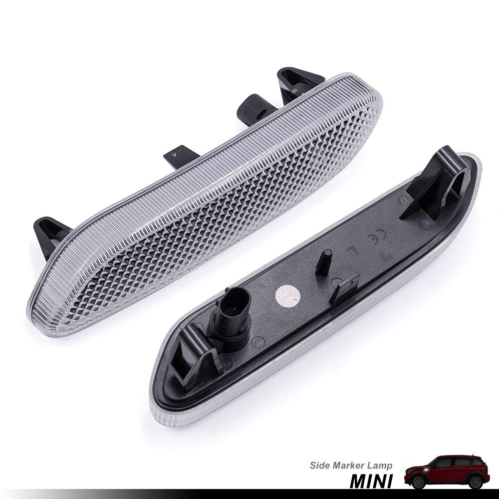 Clear Lens OEM Fender Side Marker Light Cover 2011-2016 R60 R61 Turn Signal Lamp