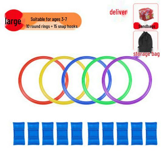 Cercles de marelle d'intégration sensorielle pour enfants - Jouet de sport et de fitness de plein air