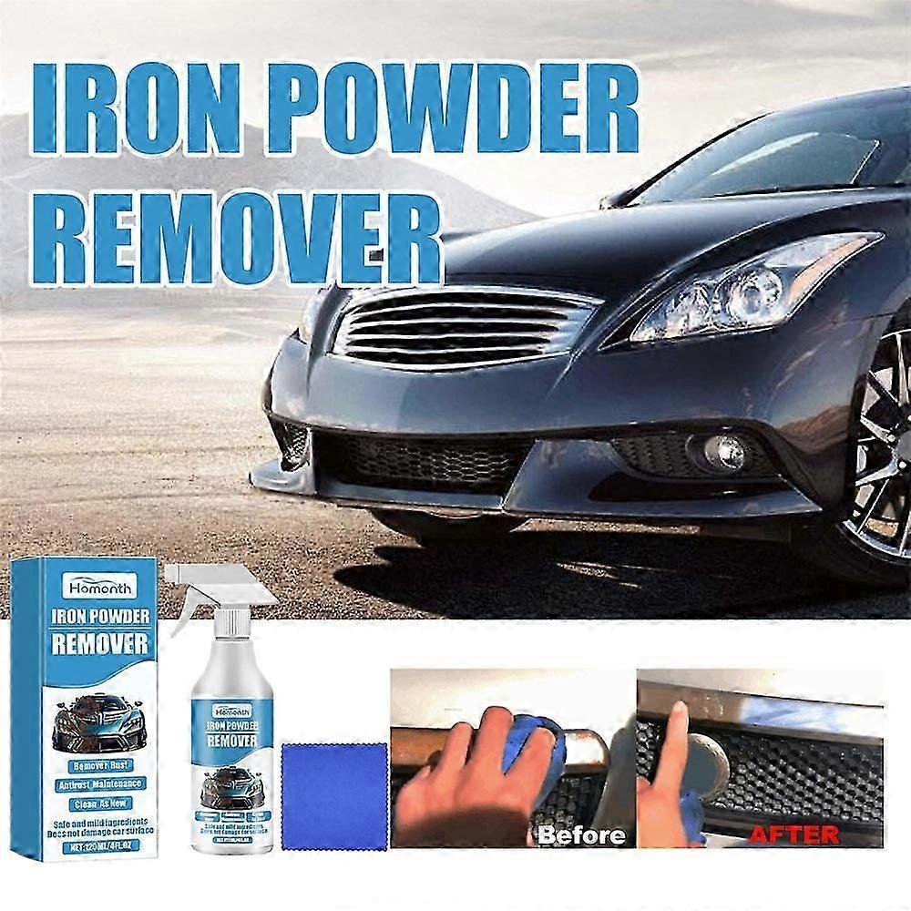 2025 new3-Pack Automotive Rust Remover Spray - Iron Particle Dissolver for Car Body/Undercarriage Restoration