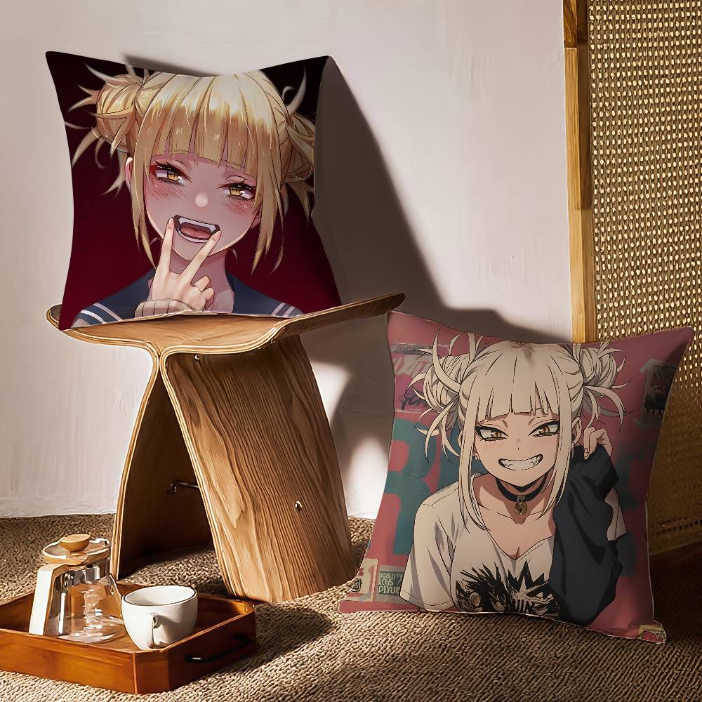 M-My Hero Academia-MT Himiko Toga Pillow Case Printing Pillowcase Living Room Sofa Cushion Cover Bedroom Room Decor