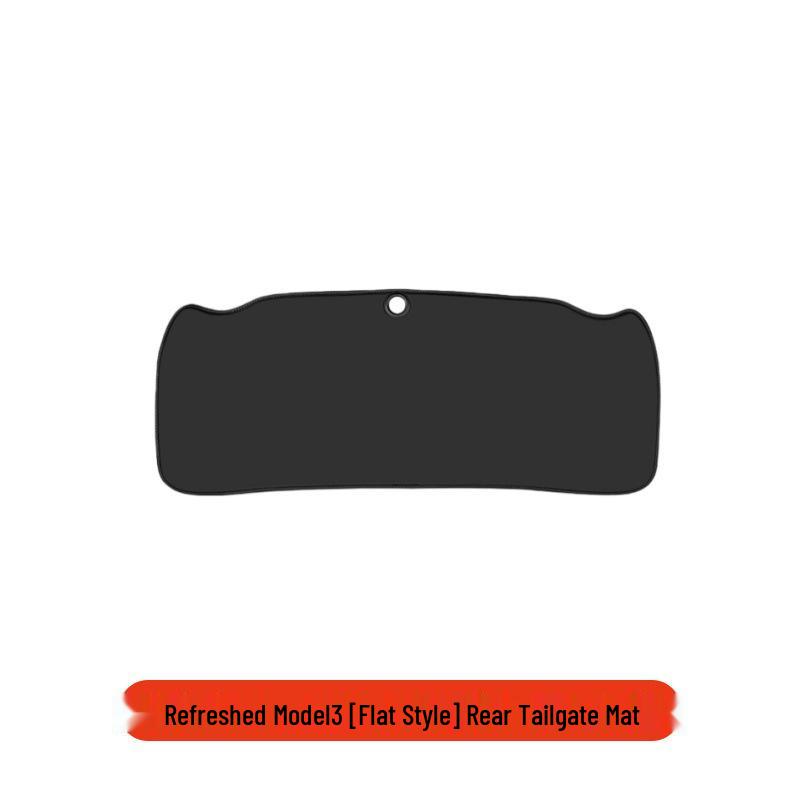 Tesla Model Y Refresh Trunk Tailgate Mat - Leather Sticker for Tailgate Protection and Interior Enhancement