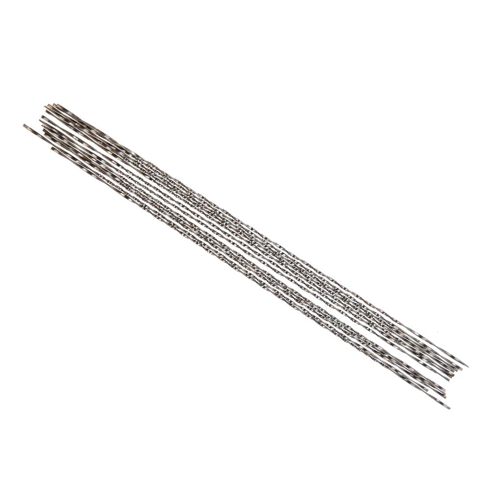 12 Pieces Scroll Saw Blades With Spiral Teeth for Wood Metal Plastic Cutting Sawing Carve(#6)