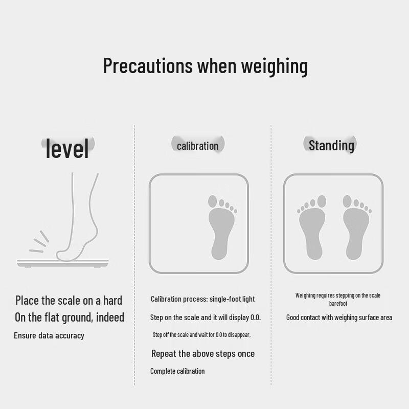 BORO Gold Waistline Smart USB Rechargeable Body Weight Scale (CN version)