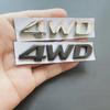 Logo 4WD in Metallo 3D Adesivi Decalcomanie Emblema Distintivo per Portellone Posteriore Parafango Auto Styling Accessori Per Hyundai IX25 IX35 Tucson Santafe