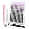 Veyesbeauty Kępki Manga Dramatyczny Wygląd Dynamiczna Objętość Niewidoczny Pasek Długotrwałe i Wielokrotnego Użytku 140 Kępek 8-18mm 25-26