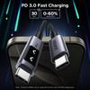 UGREEN Uno Type C kaabel 100W/5A PD3.0 ülikiire laadimine E-maker kiip LED naeratuse visualiseerimine nailonpunutis Kõrge vastupidavus USB C to USB C ühilduv w