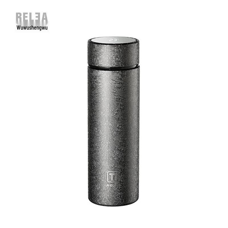 Wushengwu 420ML Smart Titanium Insulated Tea Bottle with LED Display