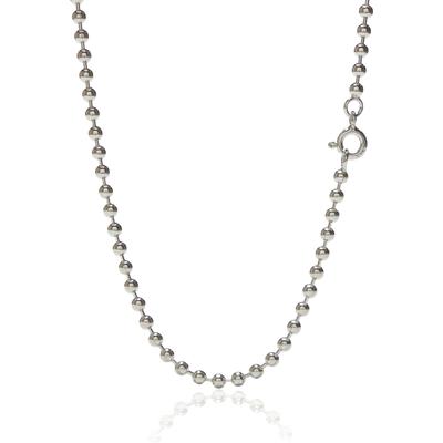 [Cloud-jewelry] 2.5mm  42cm Ball Chain Necklace, Sterling Silver 925