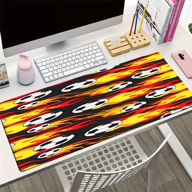 Soccer Theme Mouse Pad, Non Slip Rubber Base, Multifunctional Office & Home Decor, Perfect for Workspace Personalization.