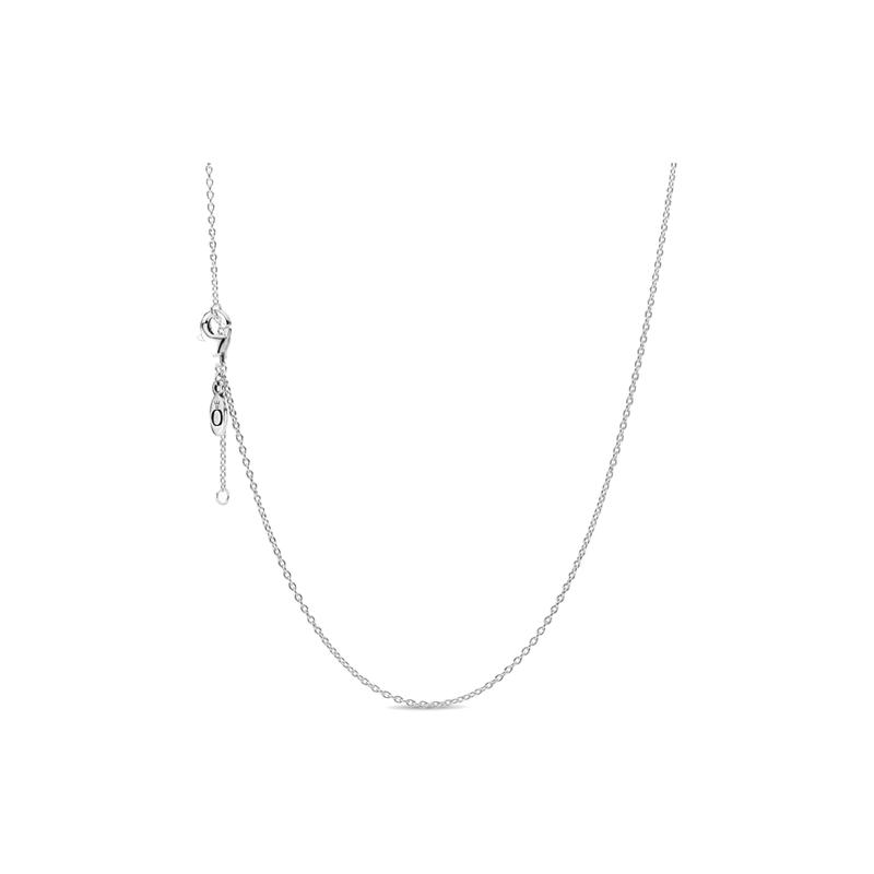 Pandora Exquisite minimalist 925 silver necklace for women 590515 серебряный