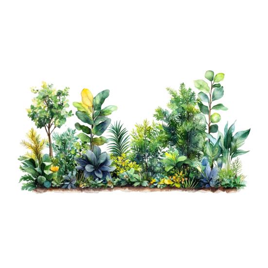 Potted Floral Plants Glass Sticker Removable Waterproof PVC Colorful Flower Static Glass Sticker Home Living Room Bedroom Decoration Decal