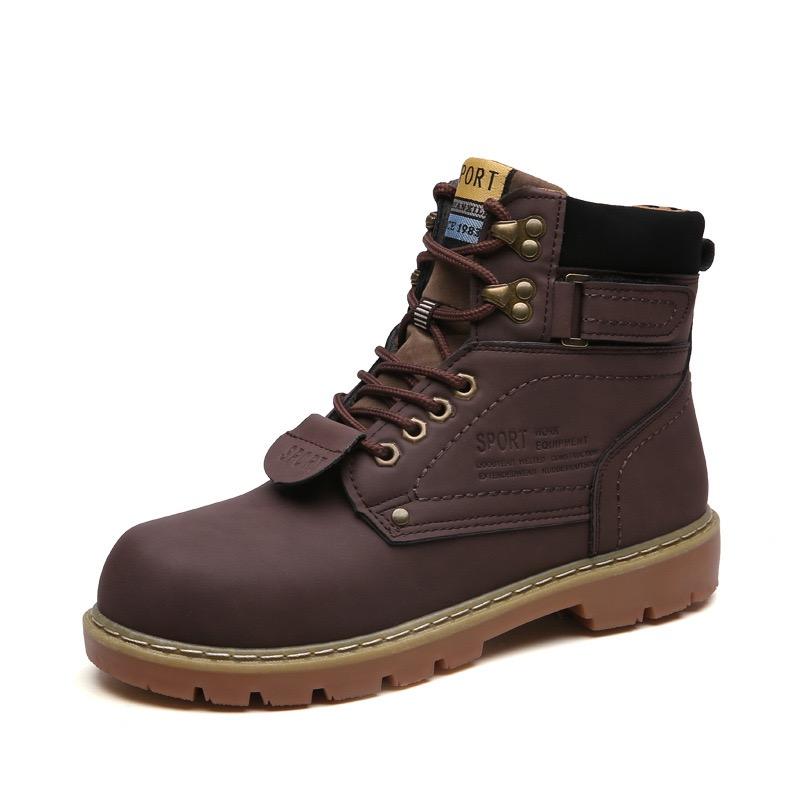 High Quality Boots for Men Classical Outdoor Casual Comfortable Walking Shoes High-top Non-slip Snow Boots Men Botas Para Hombre