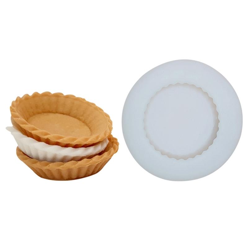 Decorated Cake Silicone Mold Mousse Pastry Dessert Aromatherapy Candle Mold Simulation Cream Small Cake Embryo Mold