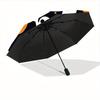 1pc Halloween Pattern Automatic Folding Umbrella - Portable Foldable Design with 8 Ribs, Durable Plastic & Iron Frame, Casual Outdoor Access