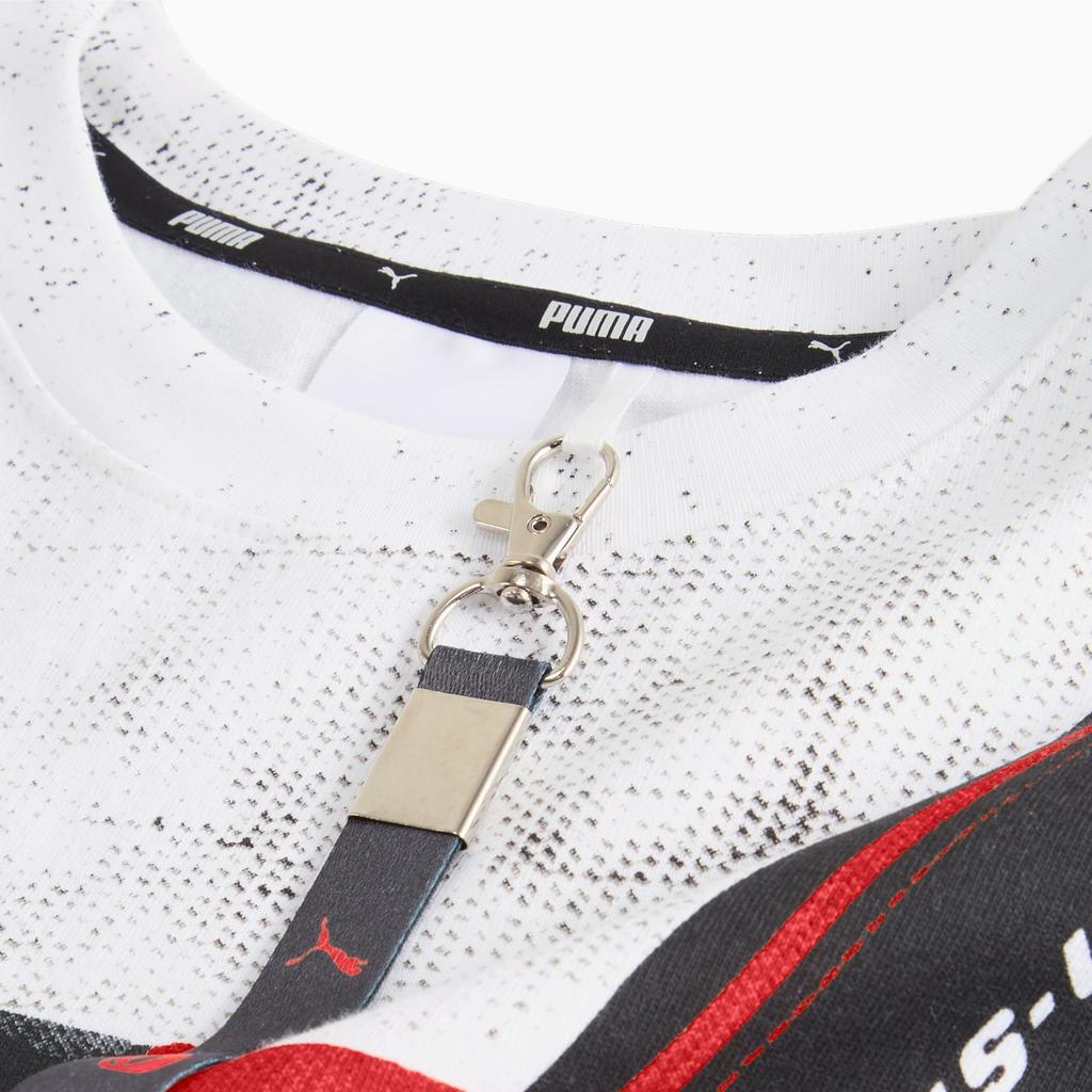 Puma X A$AP Rocky Logo Safety Belt Design Casual Crew Neck Short Sleeve T-Shirt Men Tops White 631040-05