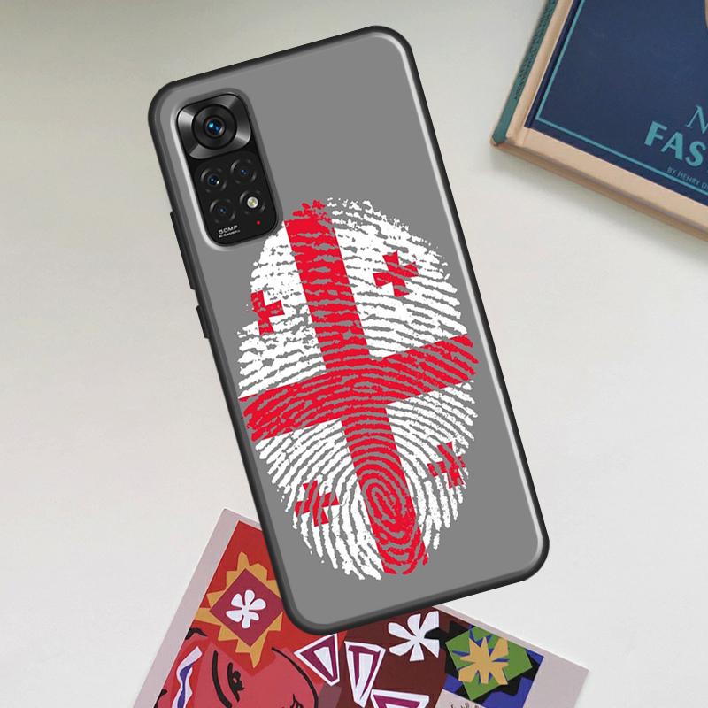 Georgia Flag Case For Xiaomi Redmi Note 12 Pro Plus 8 9 10 11 Pro 8T 9S 10S 11S 12S 9C 10A 10C 12C Cover