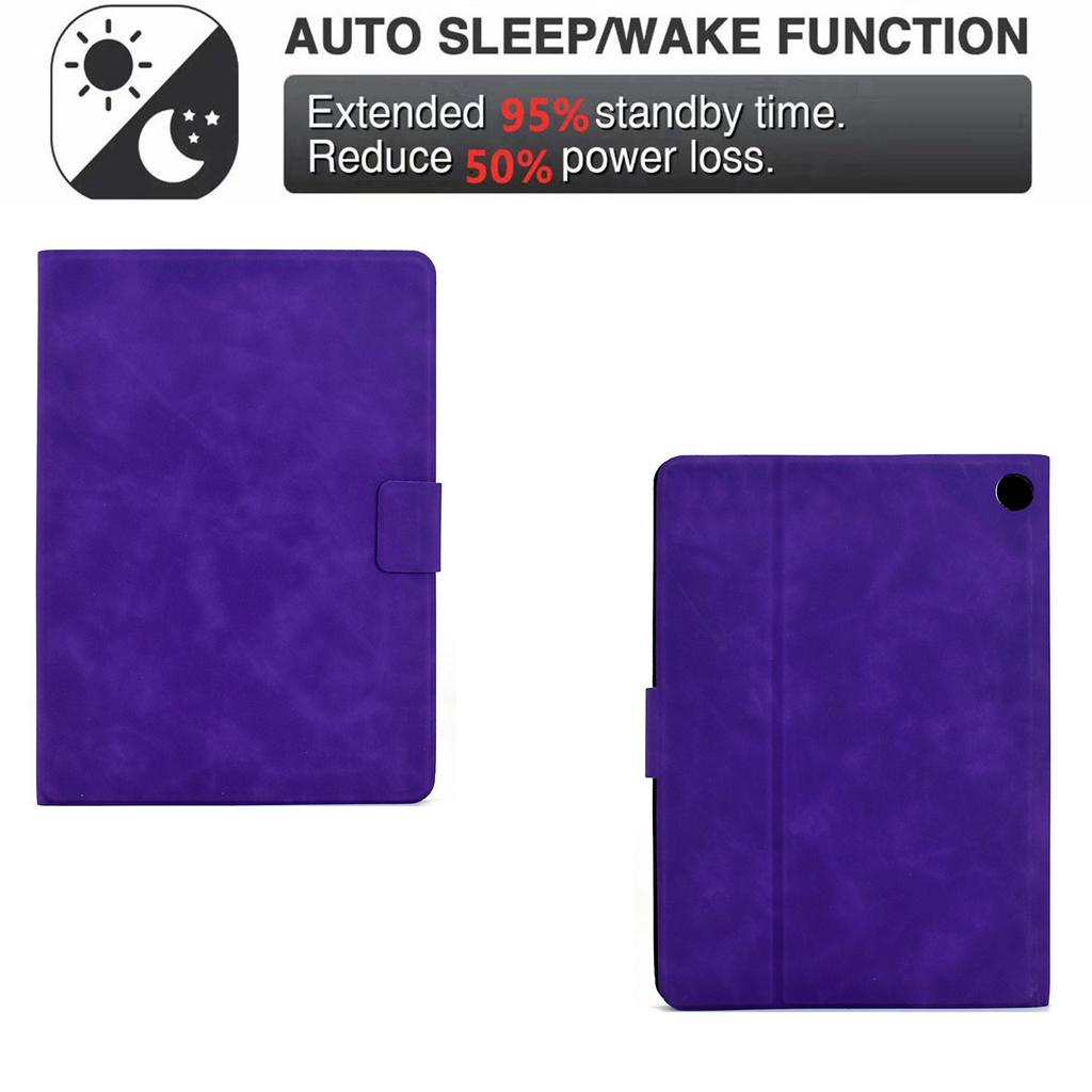 For Amazon Fire 7 (2022) Case PU Leather Tablet Cover with Card Slots