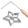 Rosette Iron Set Maker Mold With Handle Waffle Timbale Molds Flower