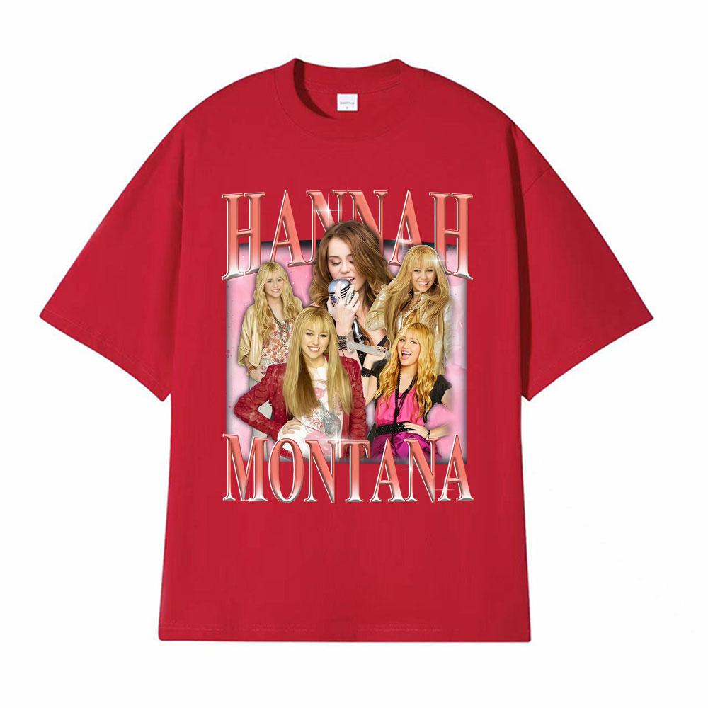 

Hannah Montana Vintage 90s Graphic Tshirt Men Womens Clothing Aesthetic High Street T Shirts 100 Cotton Short Sleeve Tshirts S