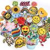 60 Mixed Patch Embroidery Cloth Sticker Smiley Face Car Patch Sticker Flower Embroidery Label Hamburger Embroidery Chapter Boy