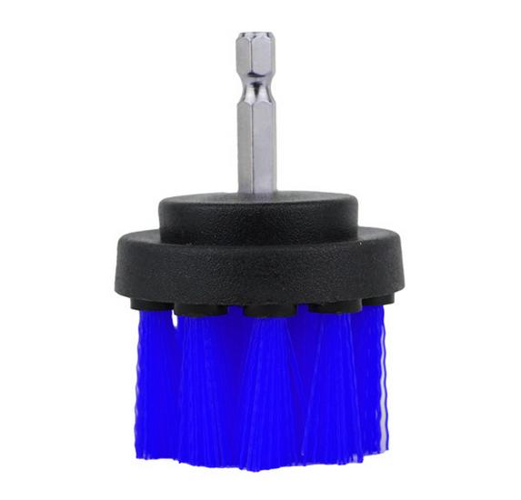 Çubuk Matkap Fırça Seti: Mutfak, Banyo, Araba Jantları için Fayans ve Cam Temizleyici - Mavi Top ve Düz Fırçalar Dahildir