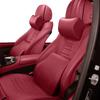 NAPPA Leather Car Neck Pillow  Auto Rear Seat Back Headrest Lumbar Supports Travel Cushion For Porsche Boxster Cayenne Panamera