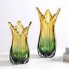 Gradient Glass Vase Colored Thick Glass Flower Vase Flower Arrangement Accessories Hydroponics Terrarium Home Decoration