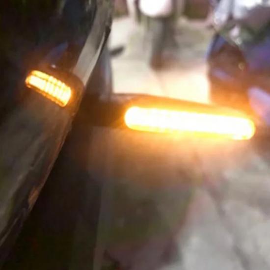 YD 12 LED Amber Flexible Scooter Lighting System Yellow Turn Signal Indicator Lights for Motorcycle Lights