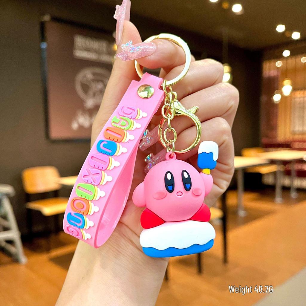 Kirby Second Gen Keychain: Cute Cartoon Figure for Backpacks & Gifts