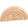 Decoration - Wooden Rainbow - 28 X 14 X 3 Cm - 7 Pieces - For Children's Room - Mixed
