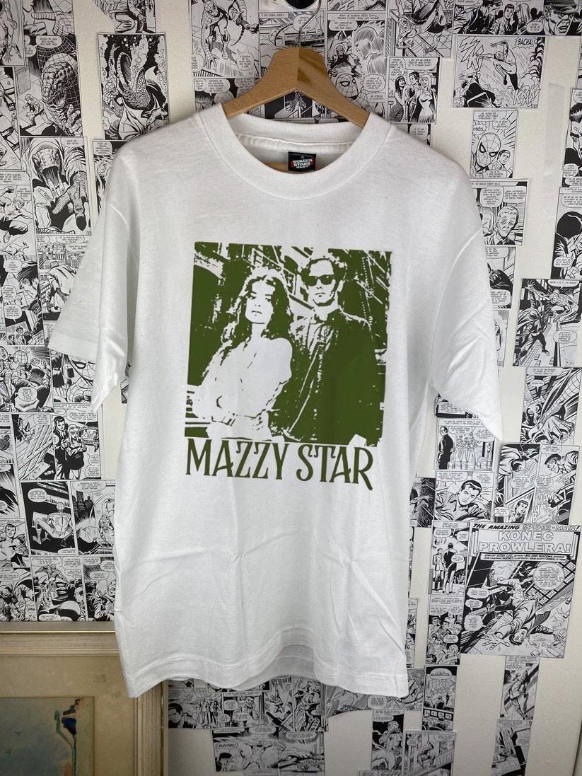 Mazzy Star classic white tee 100% cotton all sizes available QT857 L