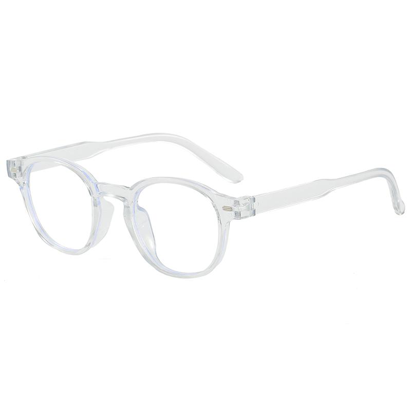 Minimalist High End Round Anti Blue Light Glasses Daily Commute Business Eyeglasses Frame Blue Light Blocking Computer Glasses