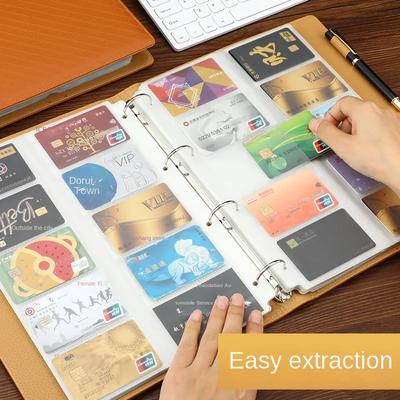 Business Card Holder, Business Card Package, Large Capacity Bank Card Book, Small Card Book, Credit Card Storage, Membership Card Collection Book