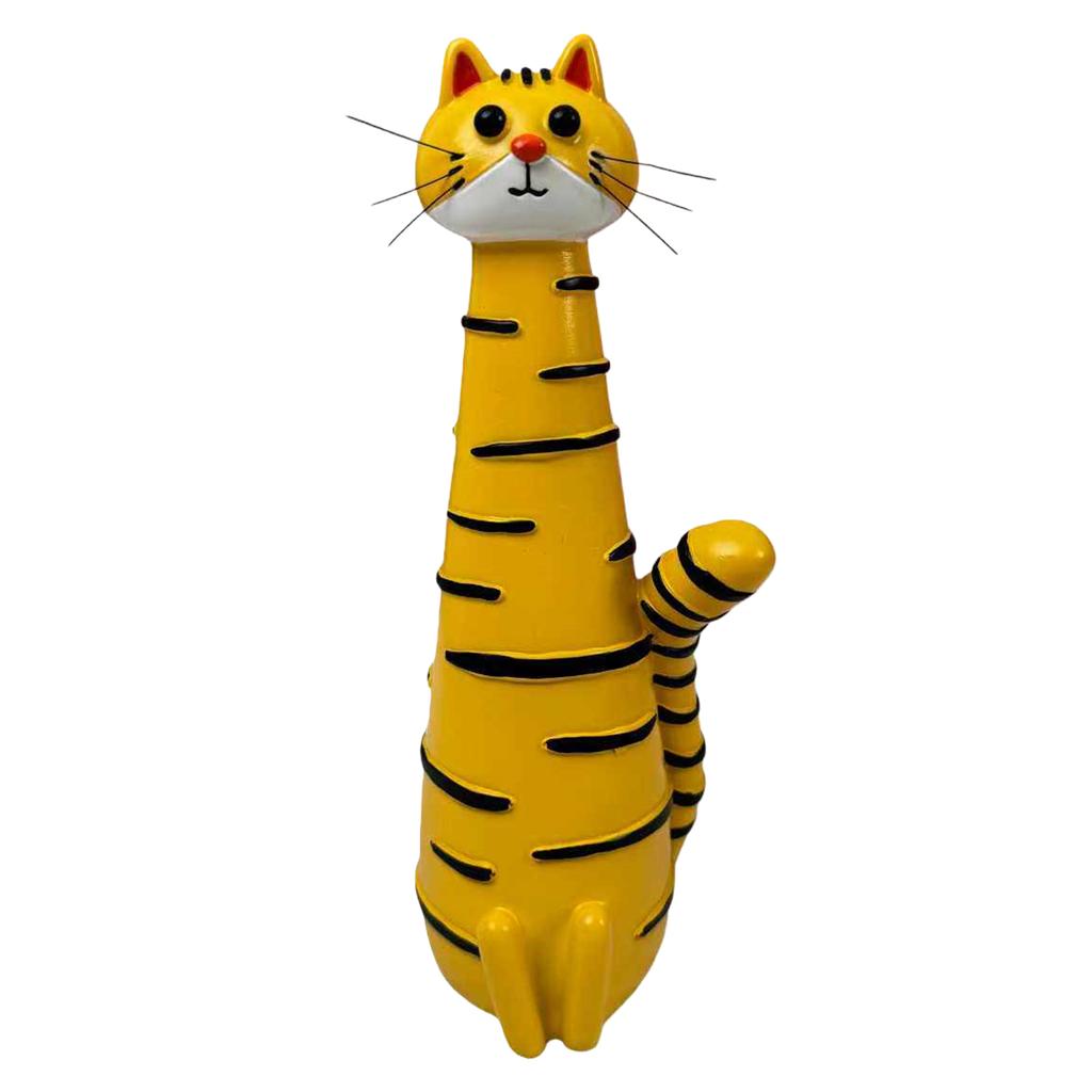 Whimsical Resin Cat Flower Vase Modern Cute Cat Shaped Flower Vase Creative Ornament for Home Living Room Bookshelf Decor